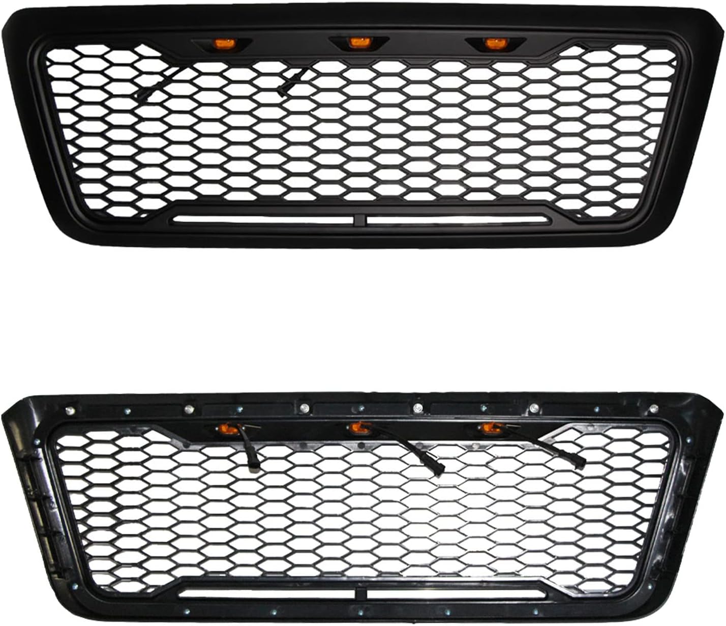 Front Grille Raptor Style Grille with Led Lights for 2004-2008 Ford F150