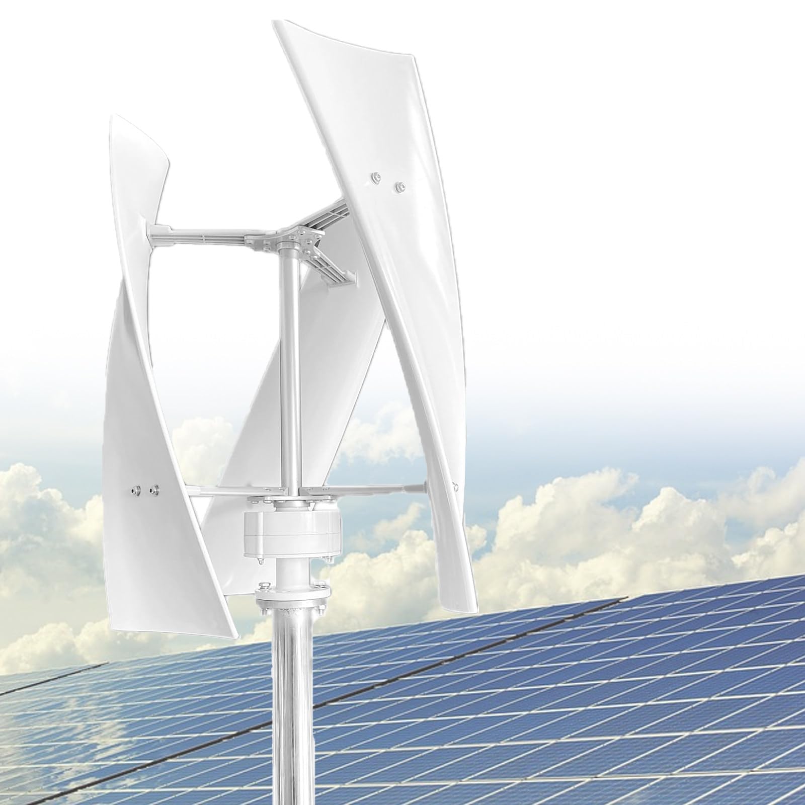Pionowy generator wiatru z regulatorem ładowania, turbina wiatrowa 3000 W z 3 łopatkami śrubowymi i regulatorem ładowania, idealny do domowych rozwiązań w zakresie energii odnawialnej