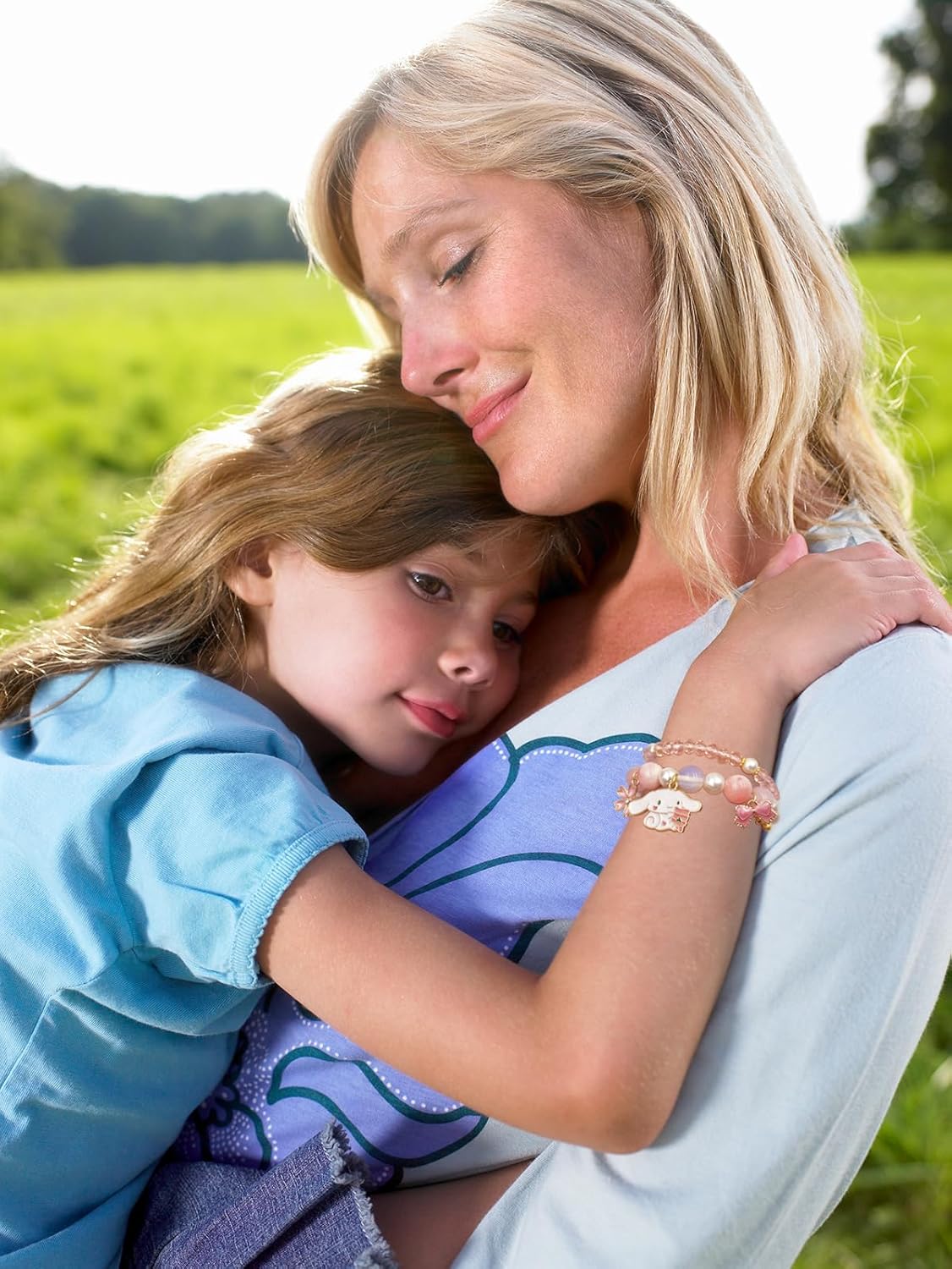 INENIMARTJ Matching Bracelets Set Pink Crystal Beads Bracelet Cute Cartoon Elastic Beaded Pearl Bracelets Jewelry Christmas Stocking Stuffers for Women Friendship Bracelet - Image 3