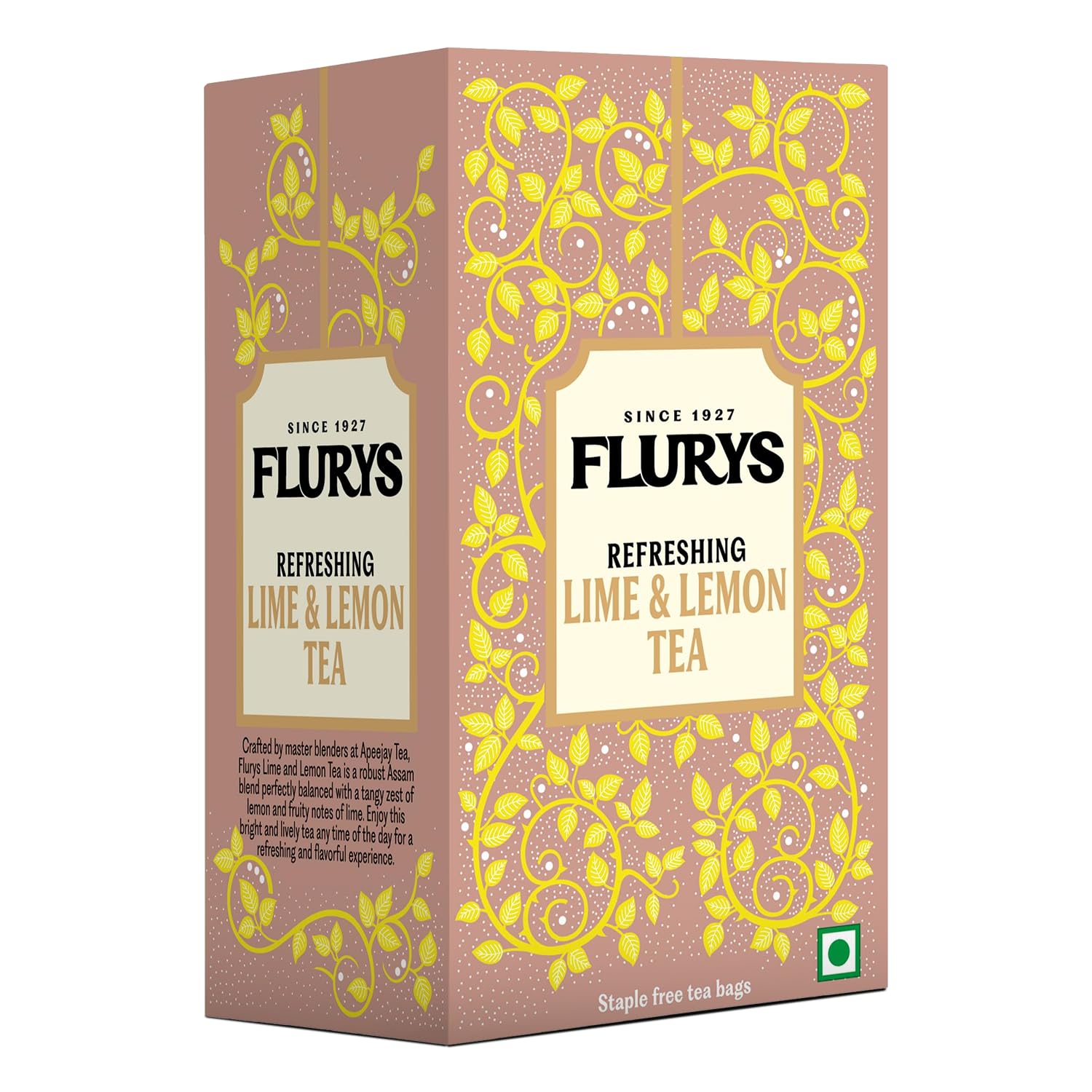 Flurys Refreshing Lime & Lemon Flavoured 45 Grams, 25 Tea Bags-image-25