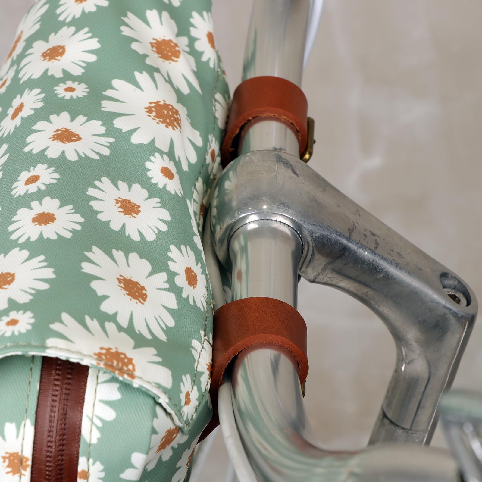 Tourbon Sacoche de vélo en Toile imperméable Motif Fleurs