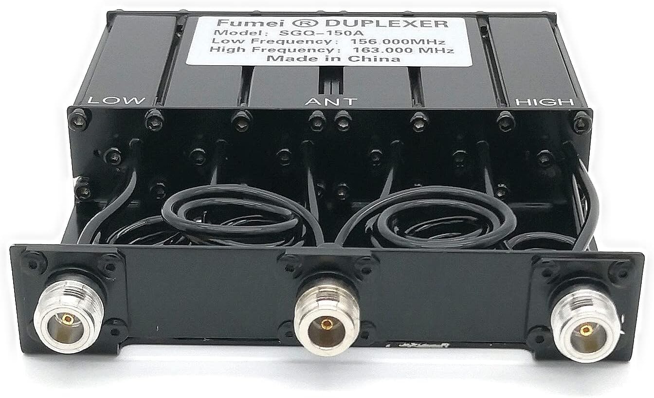 Fumei VHF 136-174MHz 30W Duplexer for Radio Repeater with Pre-Tuned Low Frequency 156MHz & High Frequency 163MHz & N Female connectors image 5