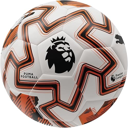 Puma Orbita Cup Premier League Ball - Producto con licencia oficial para la temporada 2526, cosido a máquina, 32 paneles para forma redonda, tamaño