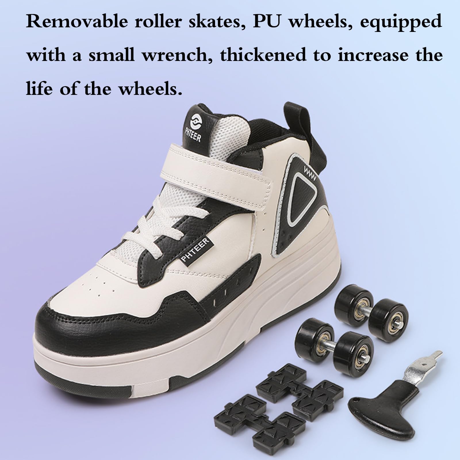 Zapatillas Deportivas con Ruedas para niños,Zapatos con Ruedas Unisex niños,Zapatos con Ruedas retráctiles,2 en 1,Multiusos,con 4 Ruedas Retirable,Retráctil,para Pascua Cumpleaños