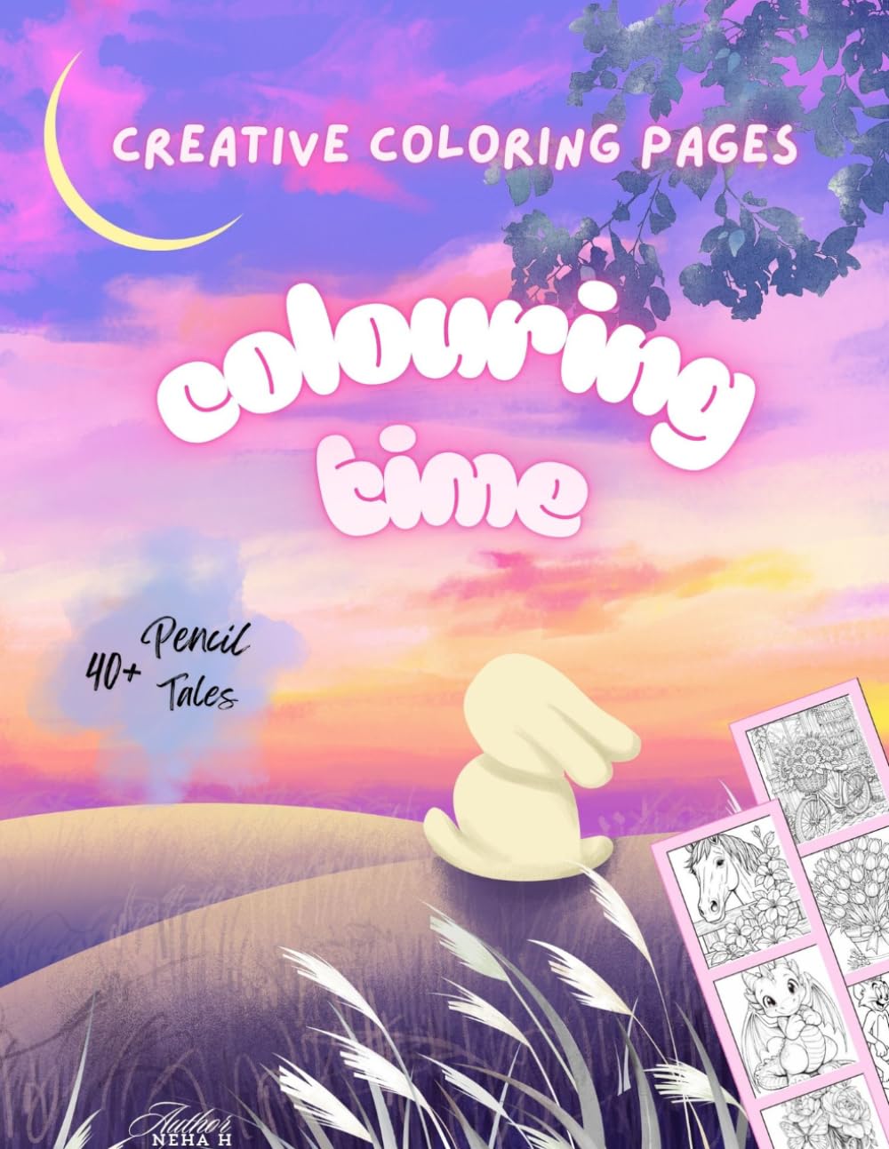 Creative colouring pages: Colouring time