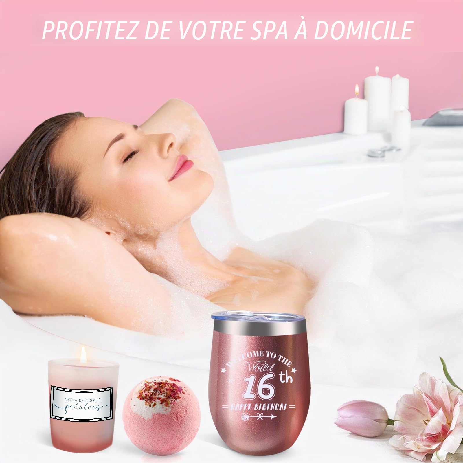 Cadeau d'anniversaire 16 ans pour filles, panier cadeau unique pour elle, meilleure amie, sœur, fille, nièce, petite-fille née en 2010