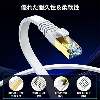 Amazon.co.jp: KASIMO LANケーブル 20m ランケーブル CAT8 カテゴリー8