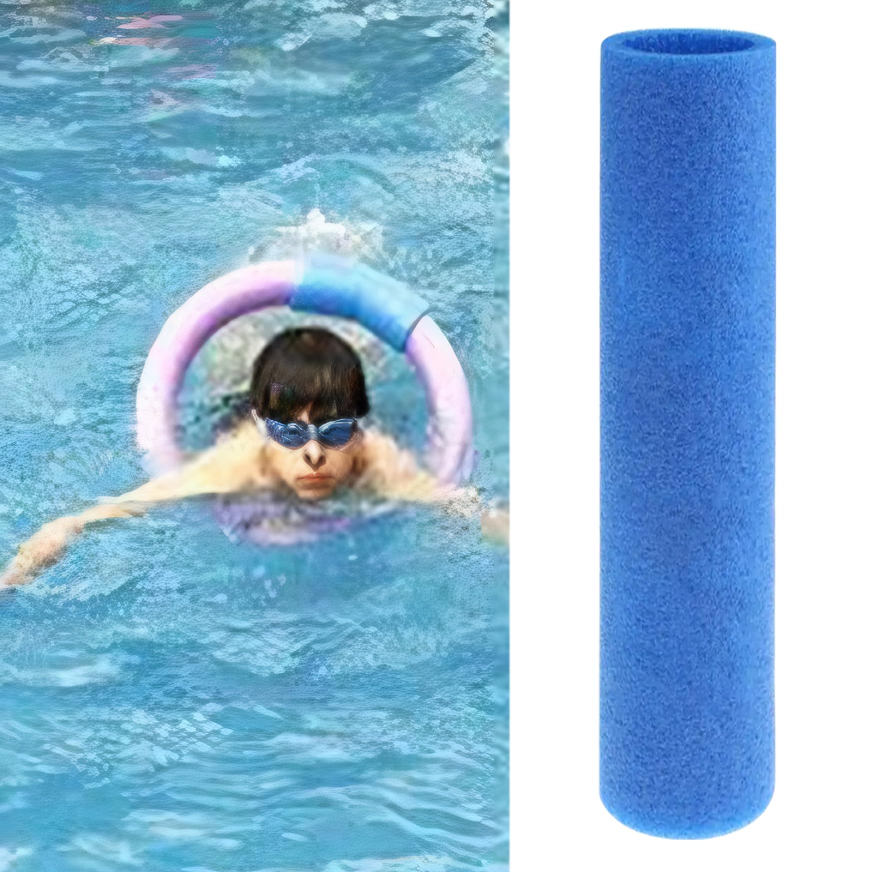 Lot de 6 connecteurs de nouilles de piscine en mousse haute flottabilité étanches - Accessoires de piscine polyvalents - Sans trou - 30 cm Lot de 6 connecteurs de nouilles de piscine en mousse haute flottabilité étanches - Accessoires de piscine polyvalents - Sans trou - 30 cm
