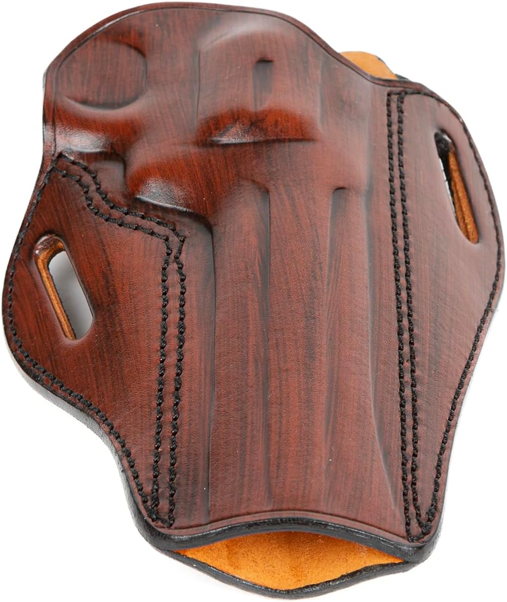 for Colt Python 6 inch Barrel Revolver Fast Draw Leather Owb Gun Holsters