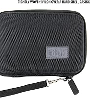 Vista 9 de USA Gear Funda para reproductor de MP3 compatible con Apple iPod Touch 7ª generación, 6ª generación, Walkman, Innioasis Y1, tarjeta de memoria, Negro