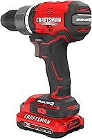 CRAFTSMAN RP+ Brushless Cordless Drill/Driver Kit CMCD713C2 - 1/2-Inch, 2 Batteries, Charger, LED Light, V20