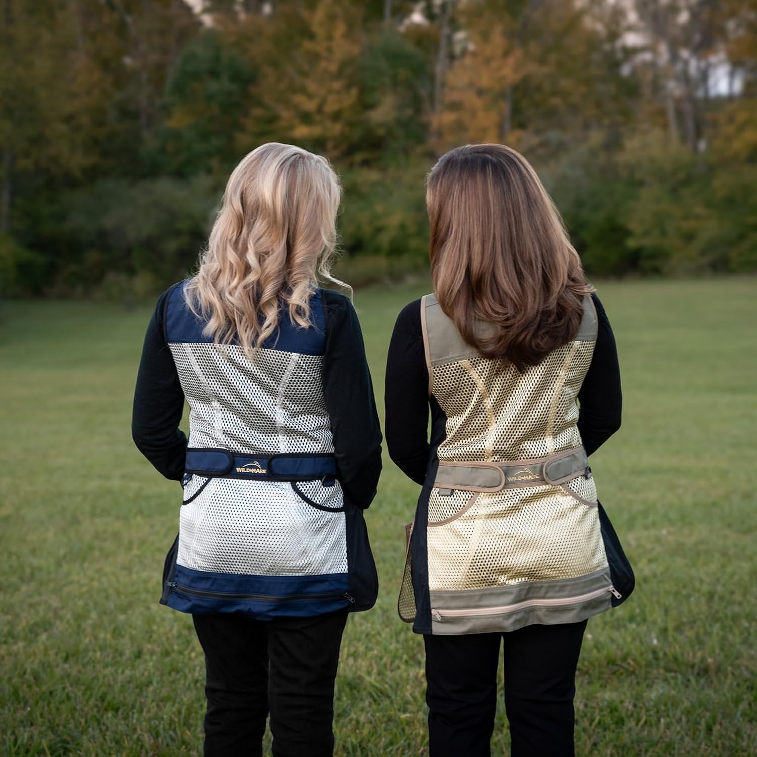 Wild Hare Shooting Gear Womens Comfort Fit Mesh Vest, Navy/Silver