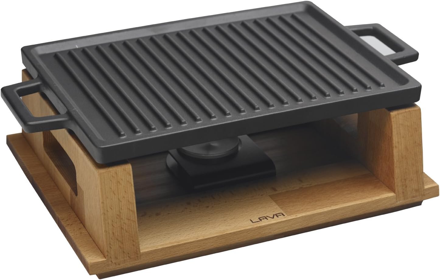 Kookplaat with Houten Plateau Lava LVECOHP2230T13K44