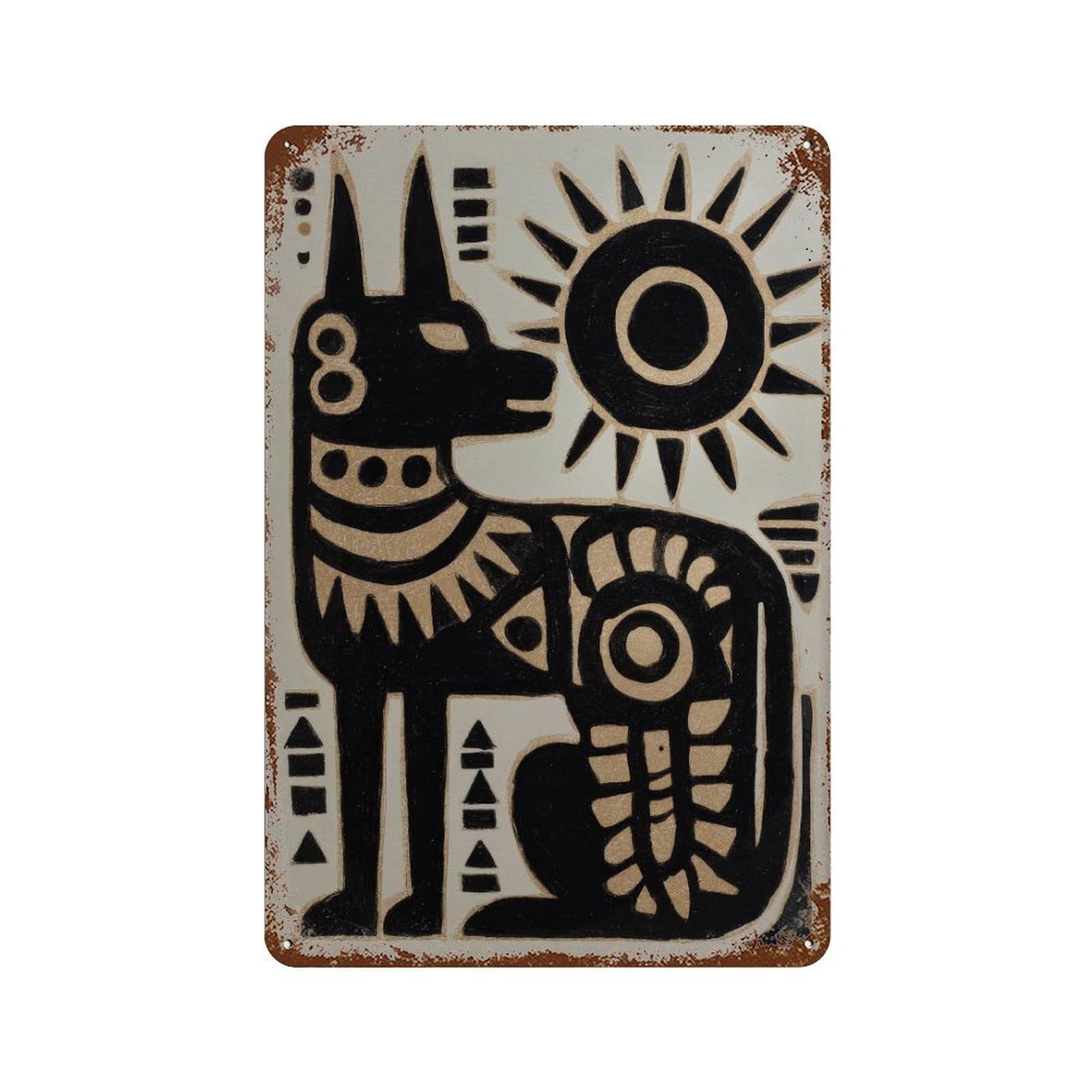 xiaoxiaoshen Traditional Mexican Cat2 Wall Decor Art Metal Tin Poster Modern Home Decor Art Home Bar Shop Decorations Vintage Sign 30x20cm