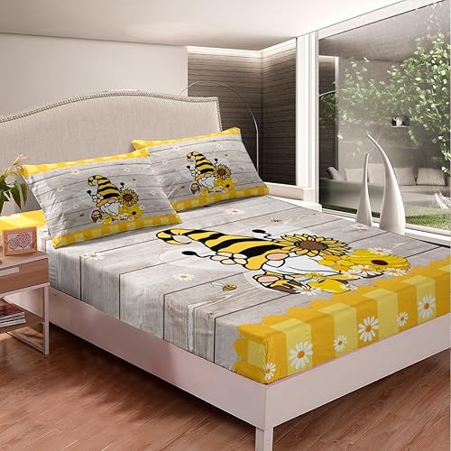 Miniatura 9 de Erosebridal Juego de sábanas de otoño de Acción de Gracias, tamaño Queen, diseño de hojas de arce rojo y naranja, juego de sábanas de jardín de