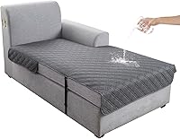 Vista 1 de Genina Funda de Sofá en Forma de L, Fundas de Sofá Seccional con Chaise, Impermeables Lavables Fundas de Sofá para Chaise Lounge en Forma de L