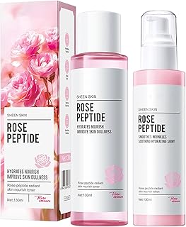 Set de tóner y loción rosa, hidratante facial...