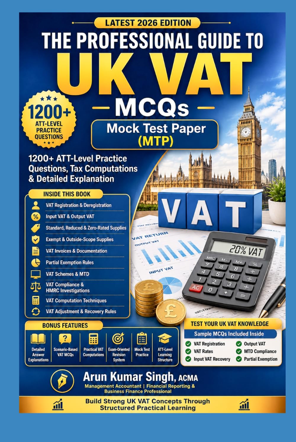 The Professional Guide to UK VAT – MCQs: Computation-Based Learning & ATT-Level Exam Preparation