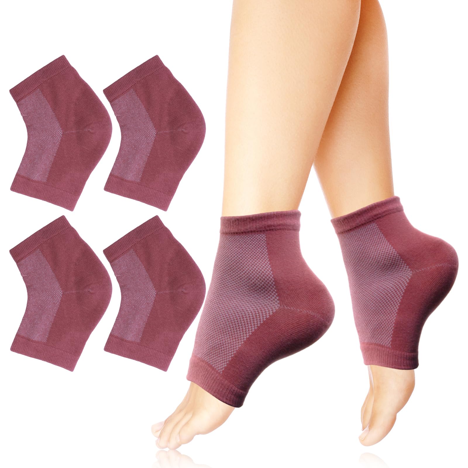 Yoosolle Moisturizing Gel Heel Socks For Dry Cracked Feet