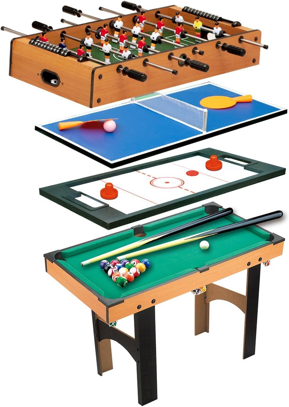 set ping-pong per tavolo da biliardo