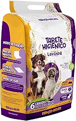 Tapete Higiênico Descartável Espaço de Bicho 80x60cm 30 unidades - com Aroma de Lavanda