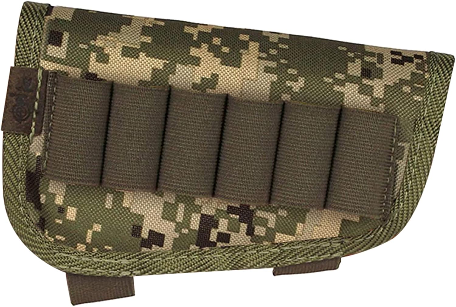 BRONZEDOG Buttstock Ammo Holder 12 Ga 7.62 Caliber Nylon Shell Pouch Rifle Cheek Pad Right Handed Hunting Accessories