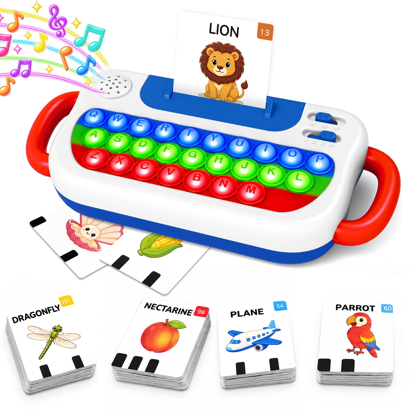 Pop Keyboard, Toddler Alphabet Sensory Learning Toys for Early Education