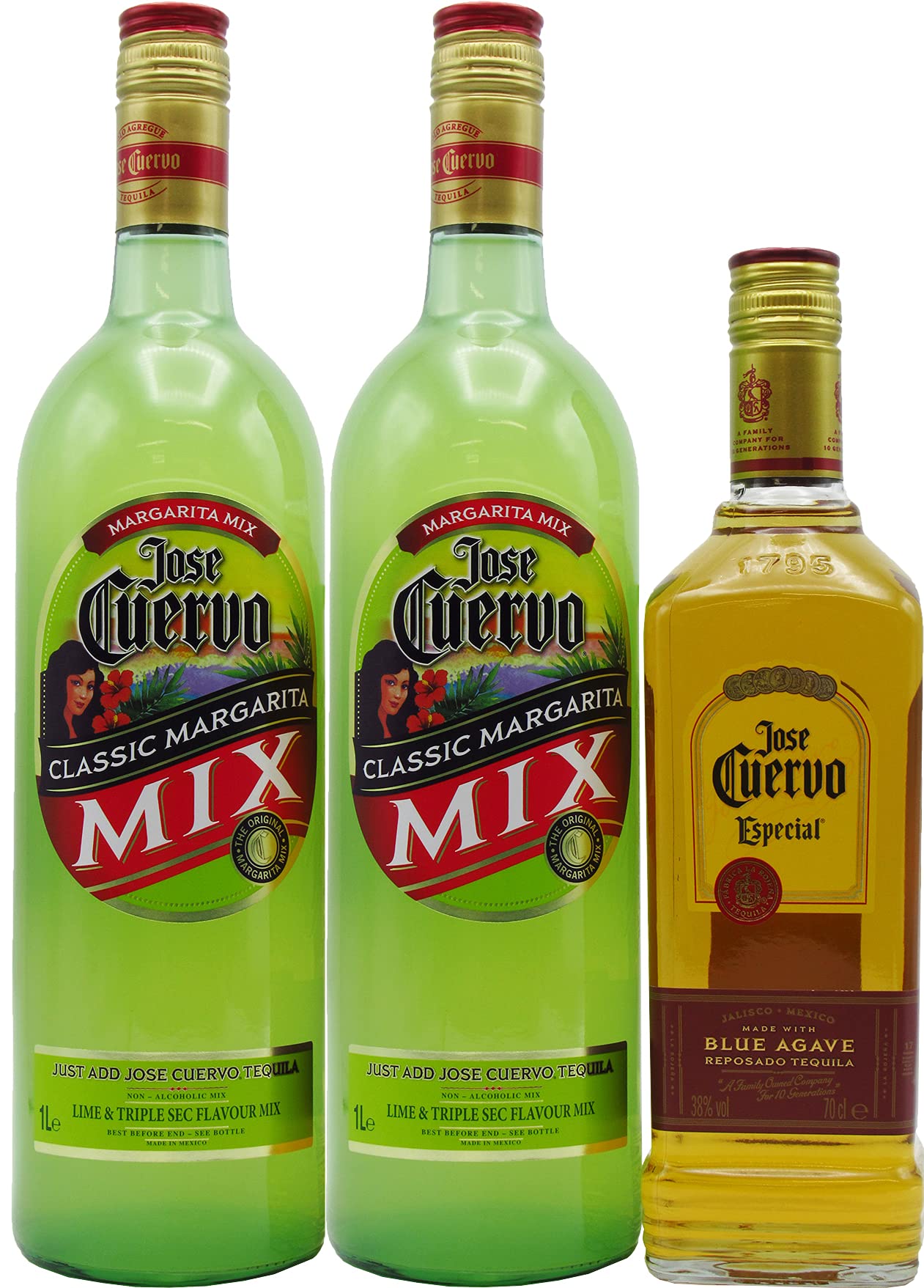 Margarita Bundle - Especial Reposado - Tequila 70cl + 100cl x 2 38% ABV