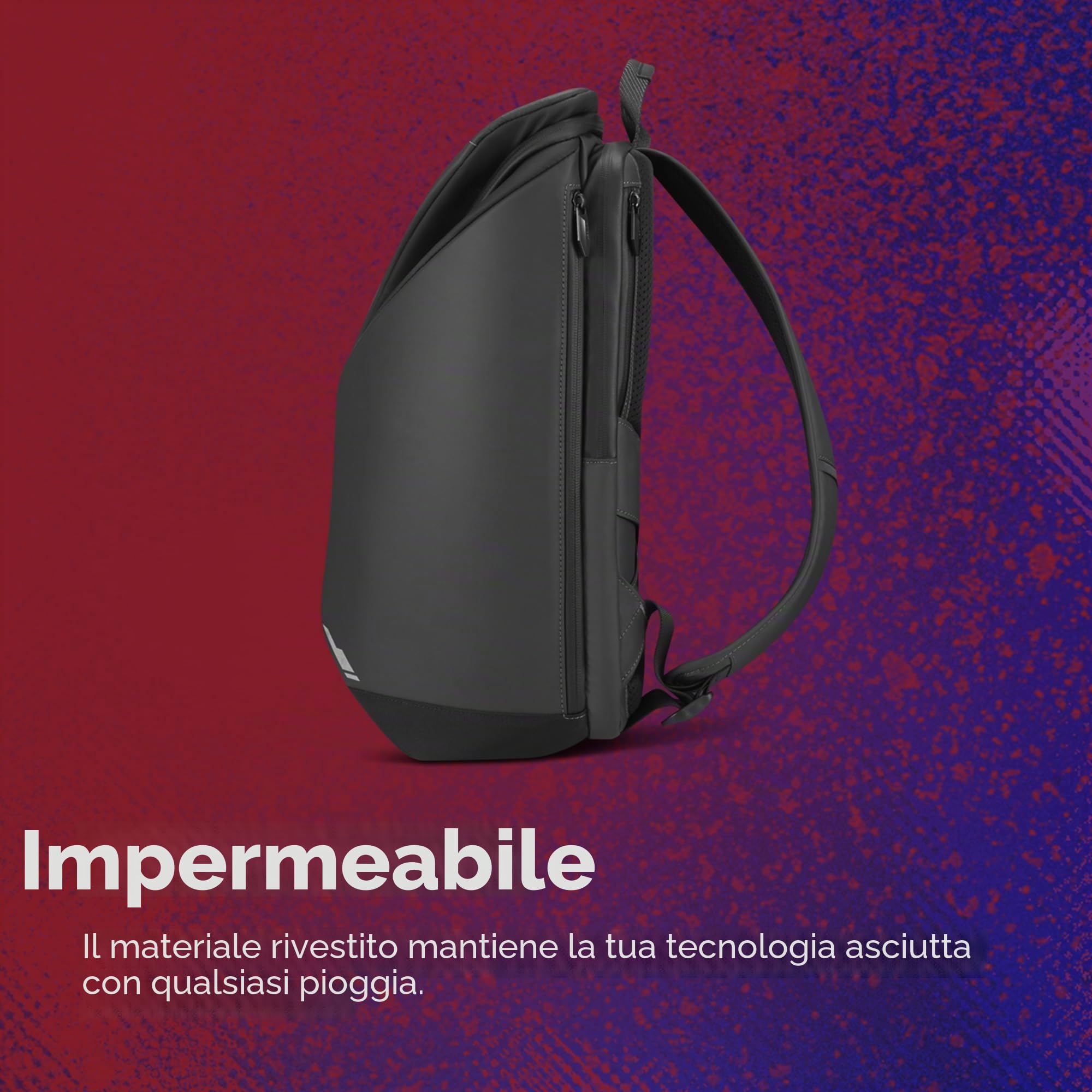 Lenovo Zaino Legion GB900 (fino a 16", progettato per gaming, schermato, PU, impermeabile, angoli antiurto EUDE-Foam, scomparto per tablet, capacità 20 litri) colore nero