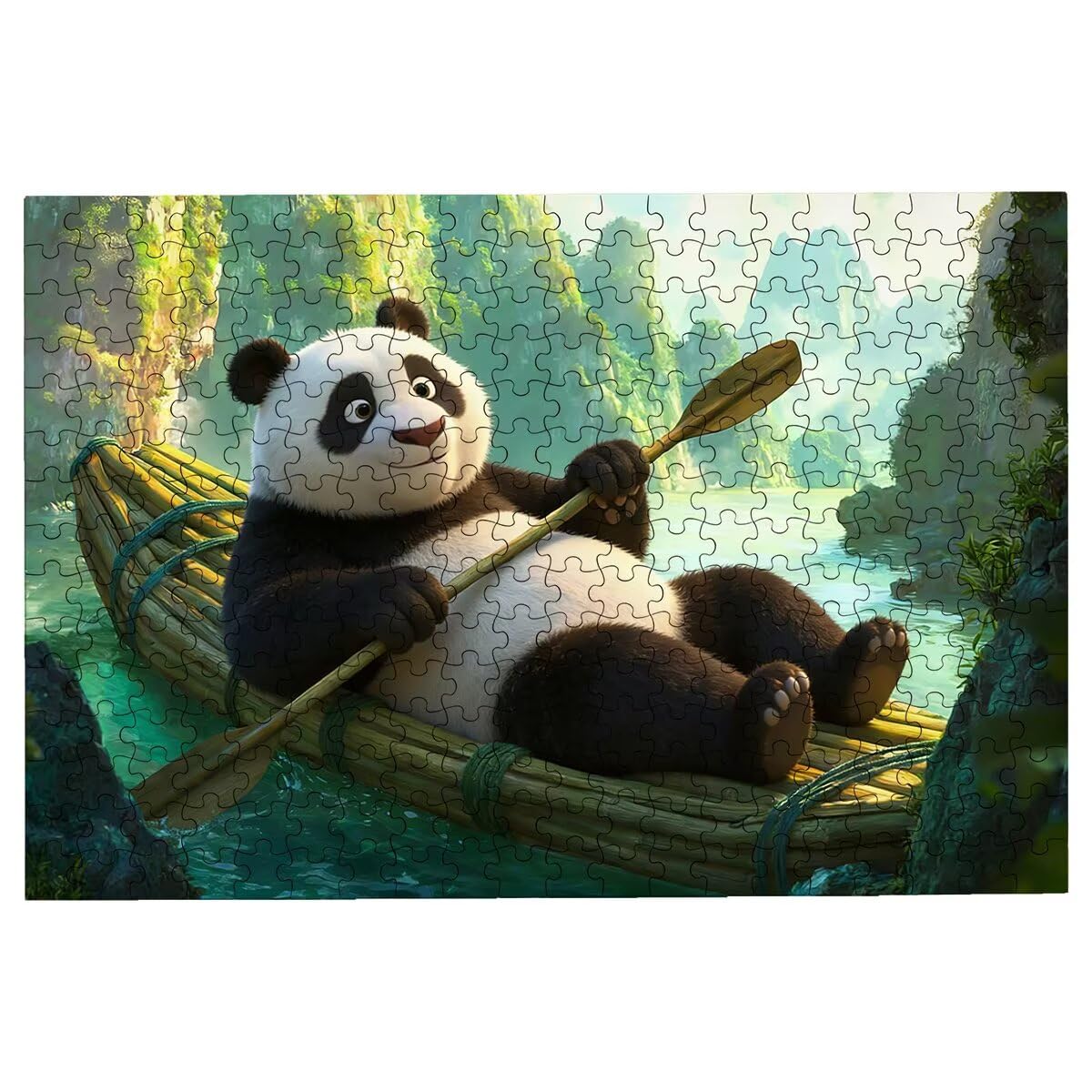Puzzle 3000 Pezzi Panda, Puzzle Barca per Adulti, Puzzles in Legno Intrattenimento Creativo, Divertimento, Puzzles Educativi Classici con Confezione di Alta Qualità Idea Regalo Donna, Decor Casa -3244