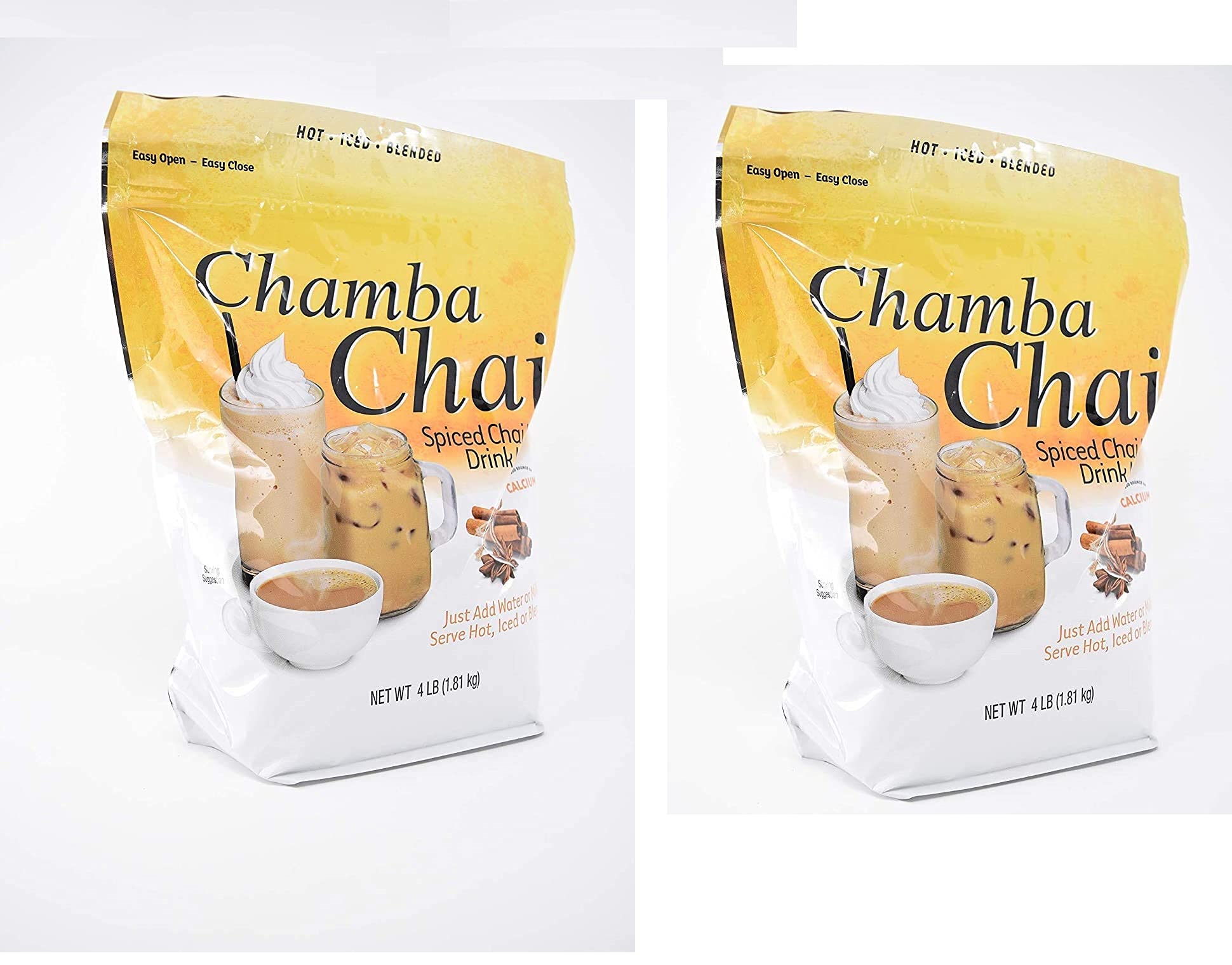 Amazon.com : Chamba Chai Spiced Chai Latte Drink Mix (4lb 