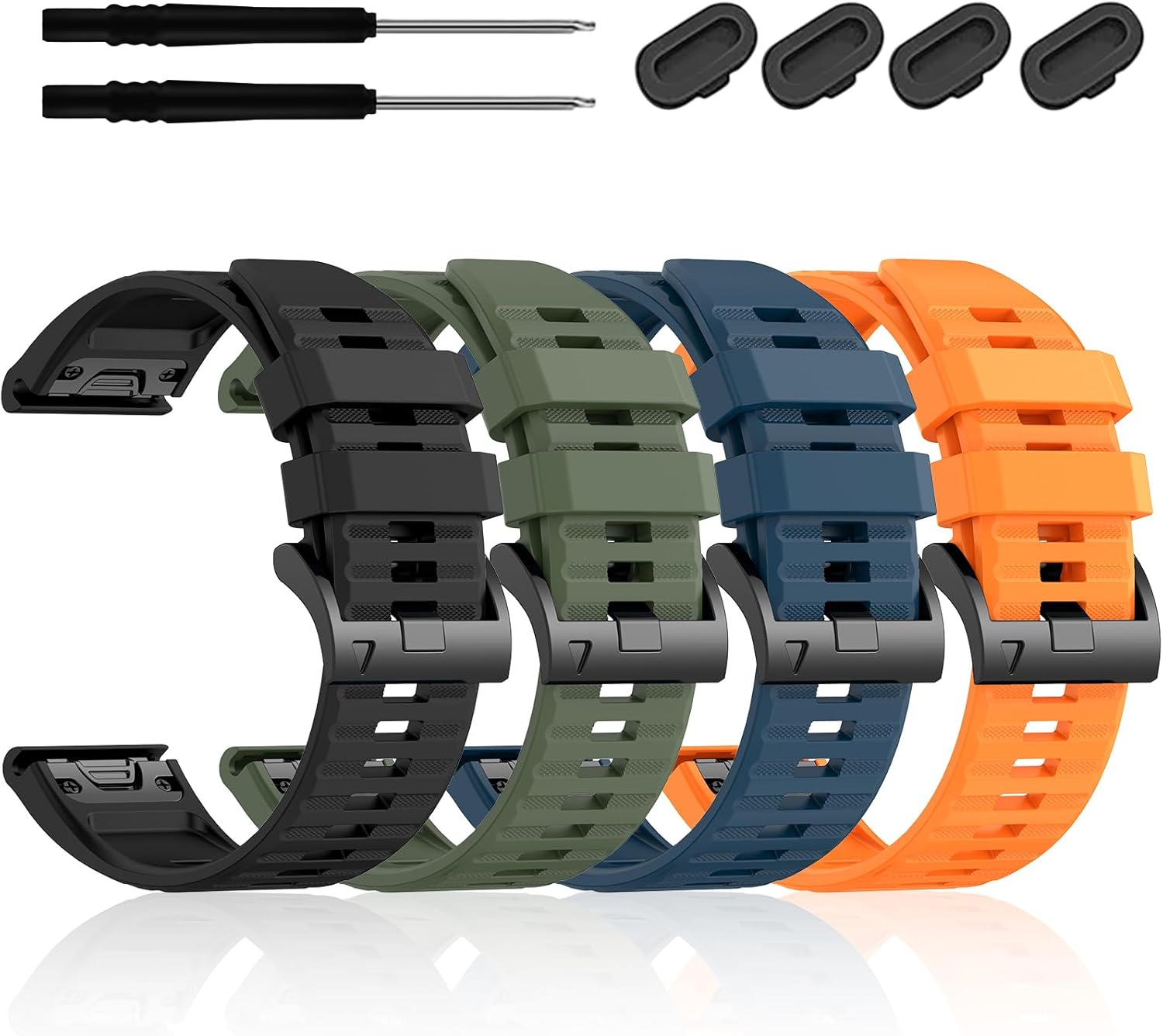 ZPJPPLX 22mm Compatible with Garmin Fenix8/8 pro/E/Fenix 6 Pro/6/7/7 Pro/5/5 Plus Watch Band,Soft Silicone Straps for Forerunner 965/955/970/Approach S70 /S62/S60/quatix tactix 8 7 epix Pro 47mm