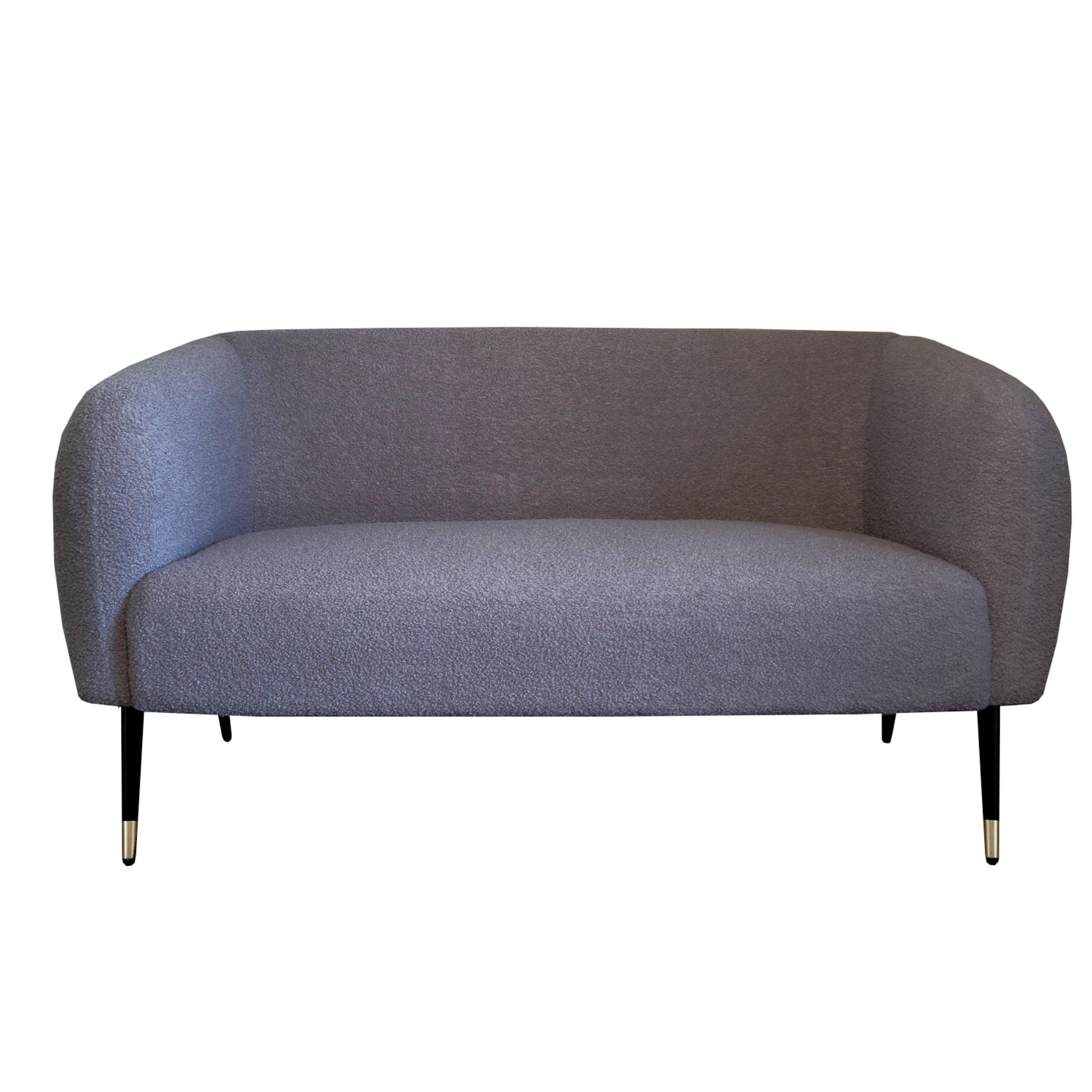 Amazon｜【Fournir Furniture】ブークレファブリック2人掛けソファ 