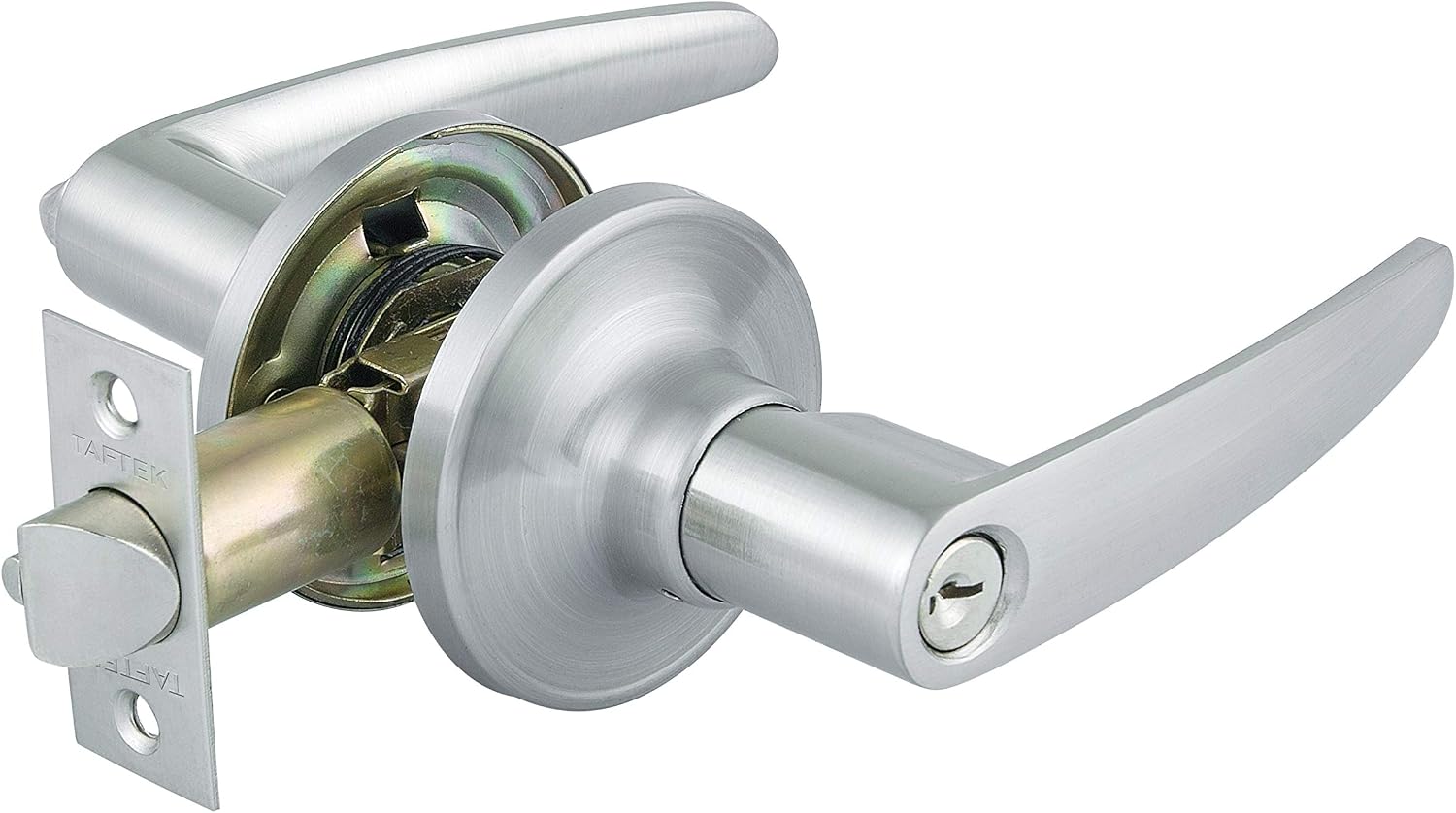 Taftek AML201 Straight Entry Lever Door Lock in Satin Nickel