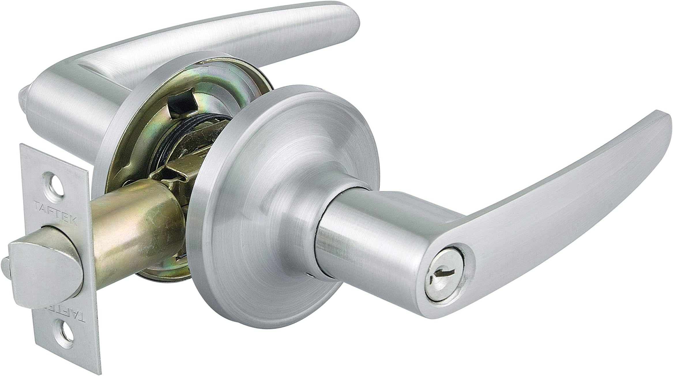 AML201 Straight Entry Lever Door Lock in Satin Nickel