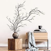 Tideme 118-Inch Malleable Artificial Tree Branches - Realistic Fake Vines, Twigs, Ivy & Grapevines for Wall Hanging Decor, DIY Crafts