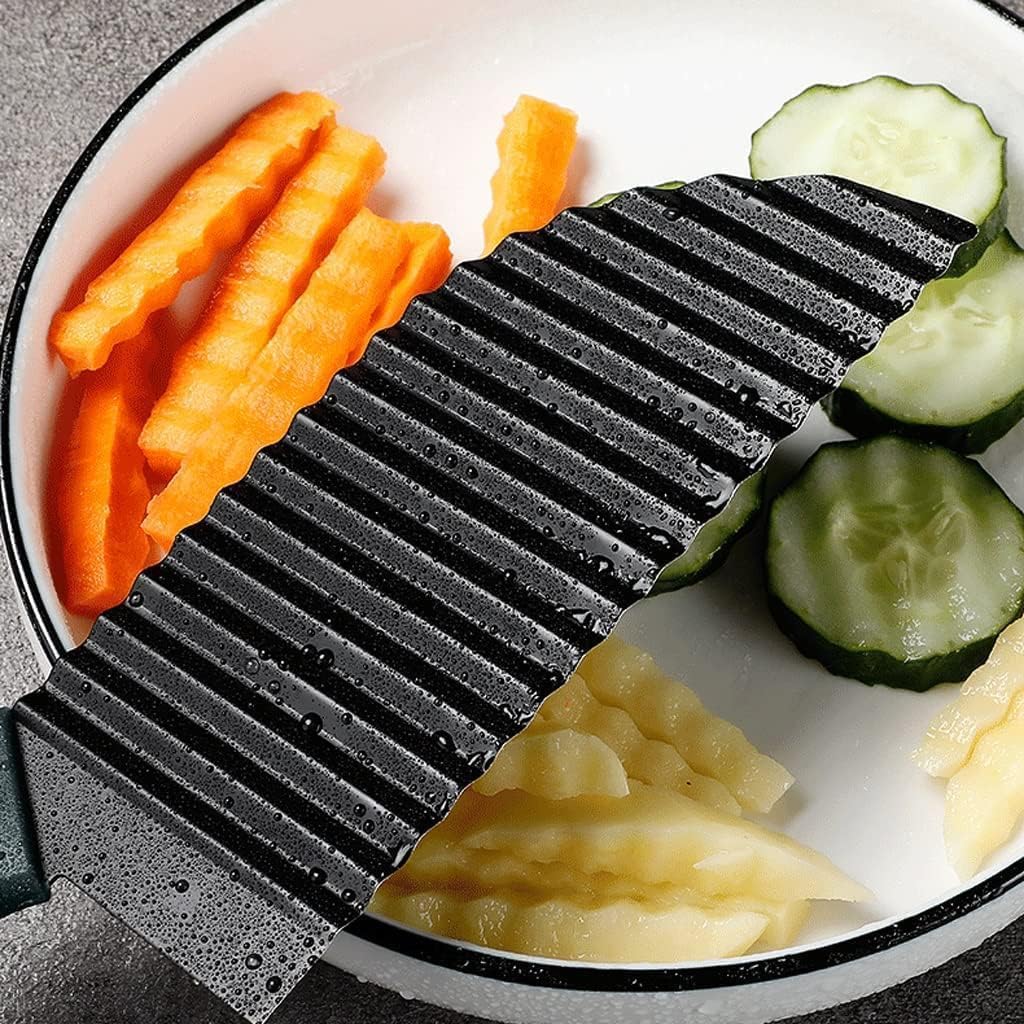 Crinkle Cutter Knife - Wave Slicer for Fries & Veggies -8