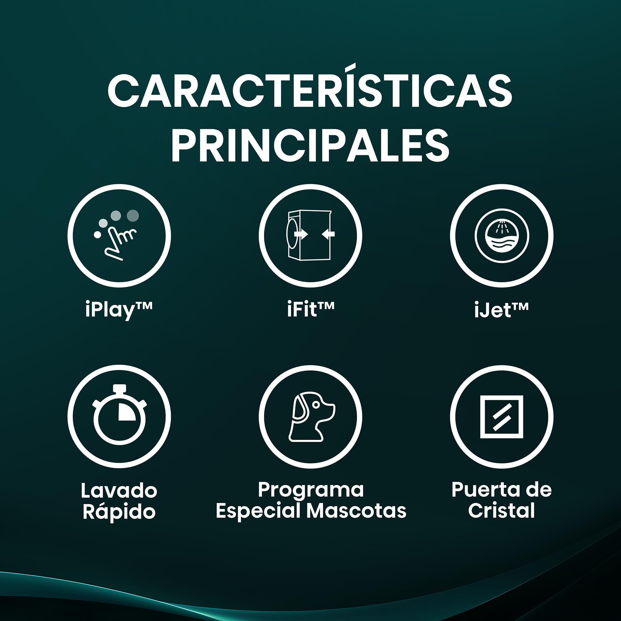 Hisense WF5I1245BWR - Lavadora 12 Kg, Clase A-40%, 1400 rpm, AutoDose, puerta cristal, fondo reducido 59,5cm, ancho 59,5cm, alto 84,5cm - Color Blanco