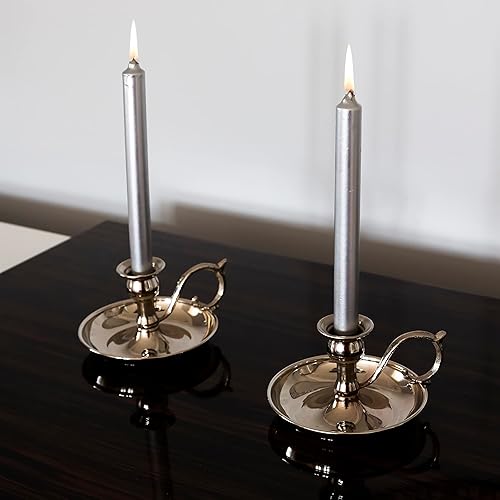 Miniatura 12 de Portavelas de cobre hecho a mano para decoración rústica del hogar con asa, portavelas de metal para velas de pilar, decoración gótica, portavelas