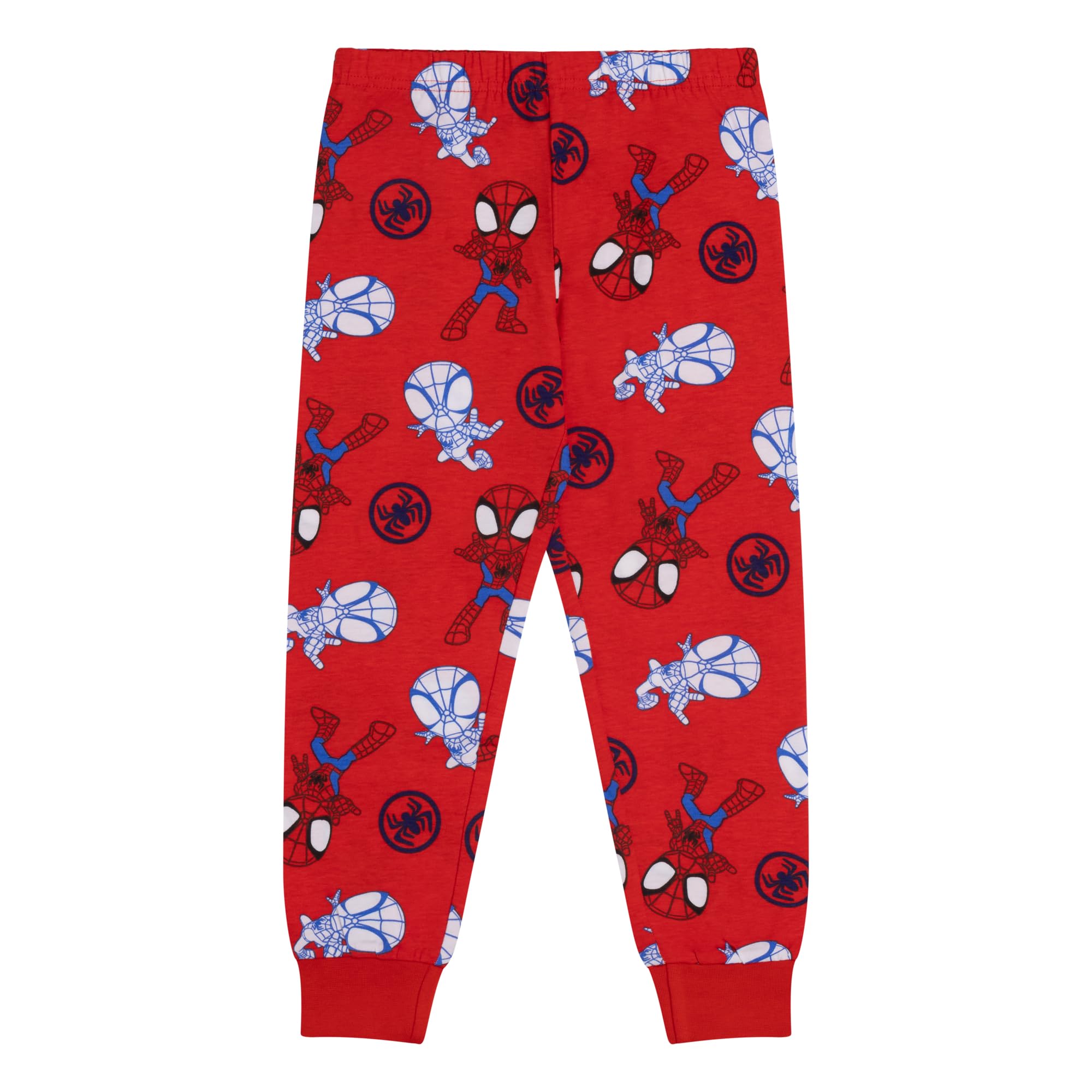 Marvel Press Spiderman Spidey e i Suoi Fantastici Amici, Confezione da 2, Cotone Pigiama a Maniche Lunghe, Red/Blue, Rosso