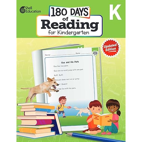 180 Days of Reading for Kindergarten - Reading Comprehension and Phonics Practice