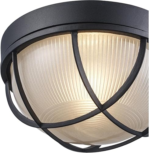 Miniatura 5 de Trans Globe Lighting Imports 41515 BK - Mamparo de luz transicional de la colección Aria en acabado negro, 4.80 pulgadas