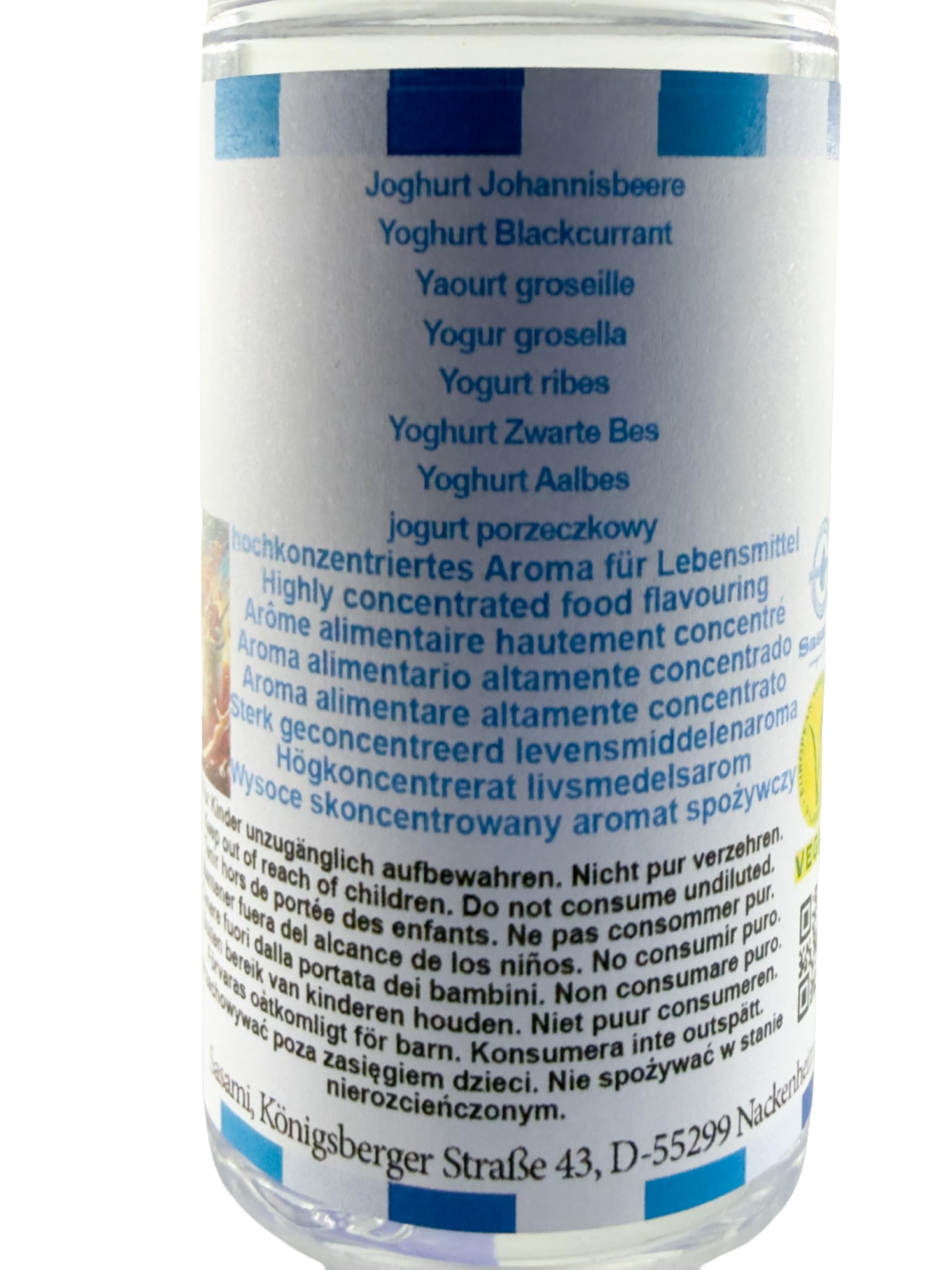 Yogur grosella aroma concentrado - Vegano - Sasami - 100ml