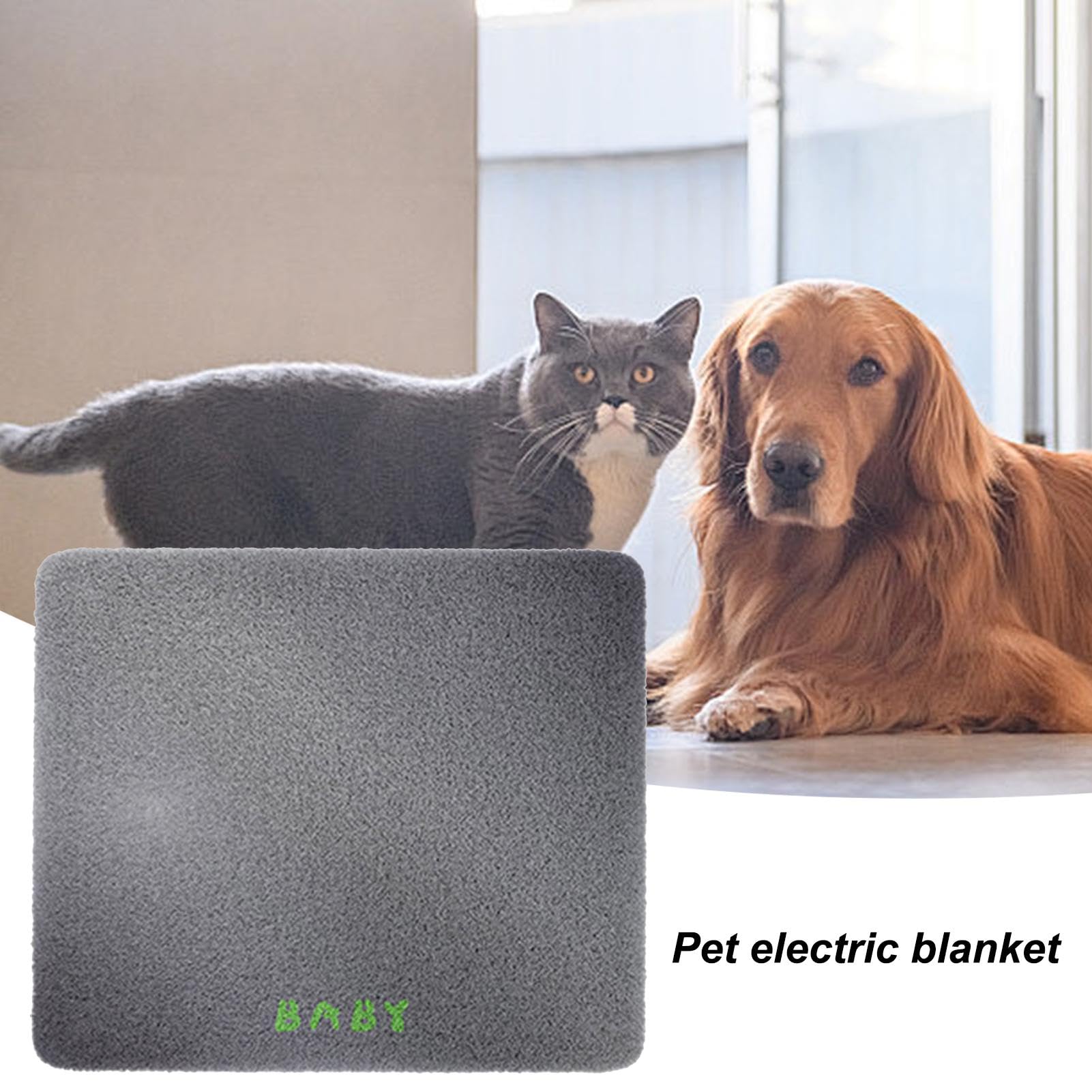 Almohadilla térmica para Gatos, Manta eléctrica para Mascotas | Manta eléctrica de Calentamiento rápido - Suministros de Invierno para Mascotas, Manta de Invierno en