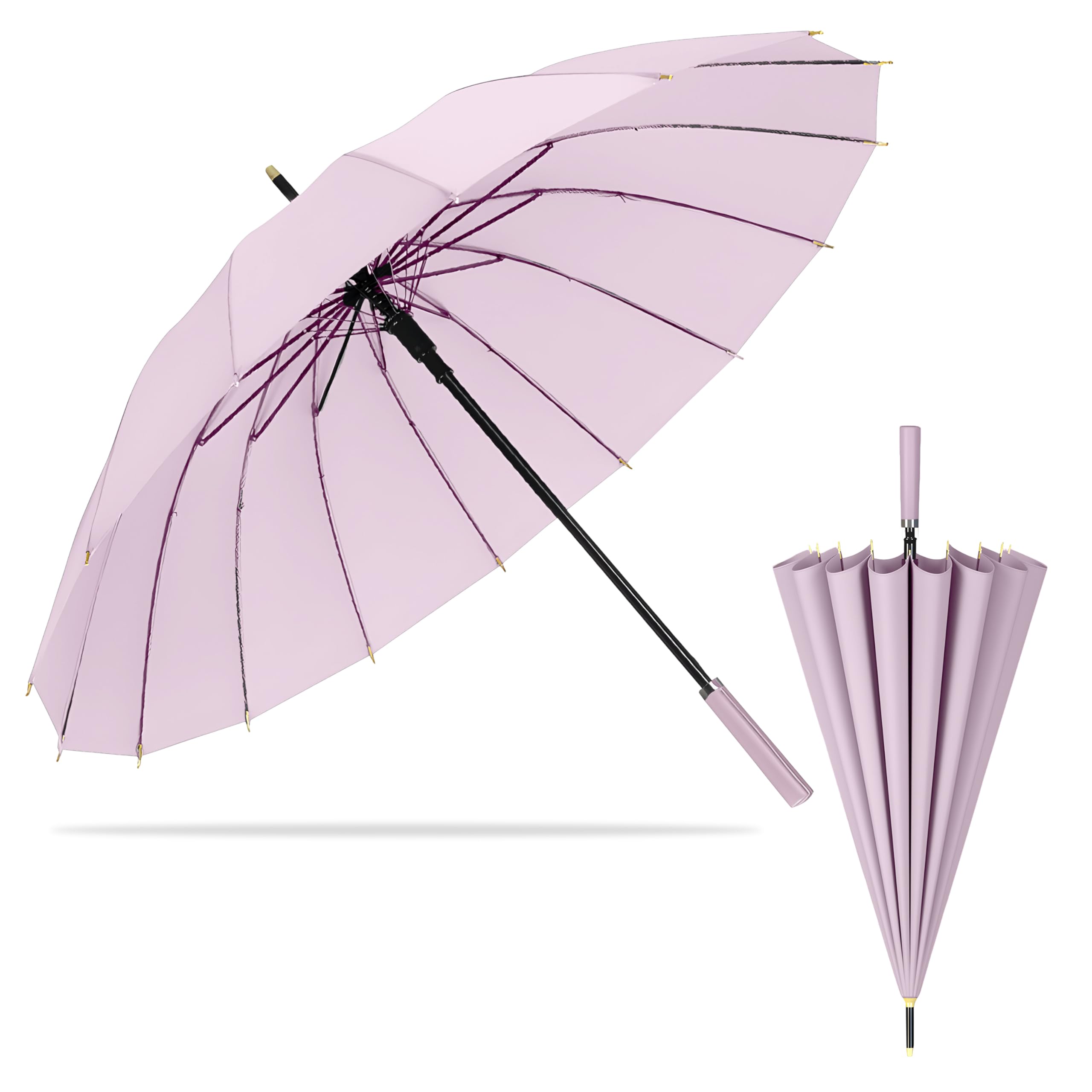 Kraptick Long umbrella, Big size umbrella, Golf Long Stick Umbrella, Umbrella for Rain, Wind Proof Umbrella, Automatic Water-Proof Umbrella for Men/Women