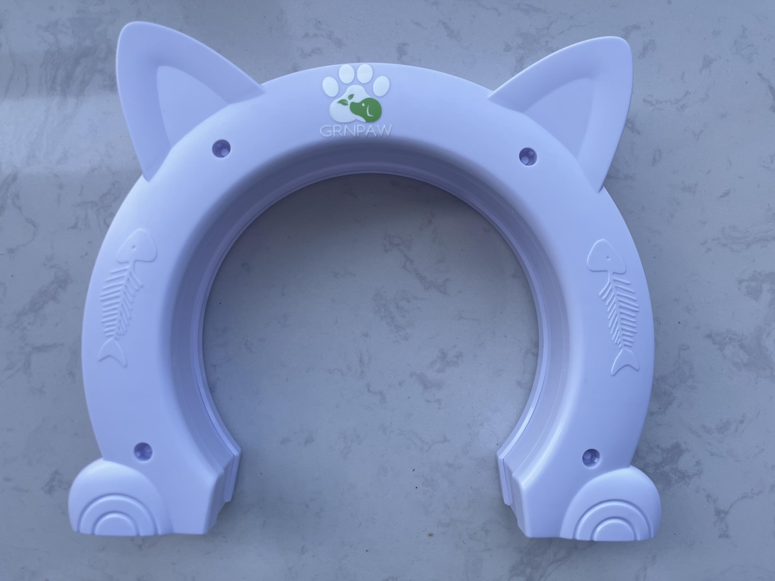 GRNPAW Interior Cat Door for Hidden Litter Box, Pet Door for Cats up to 30 lbs