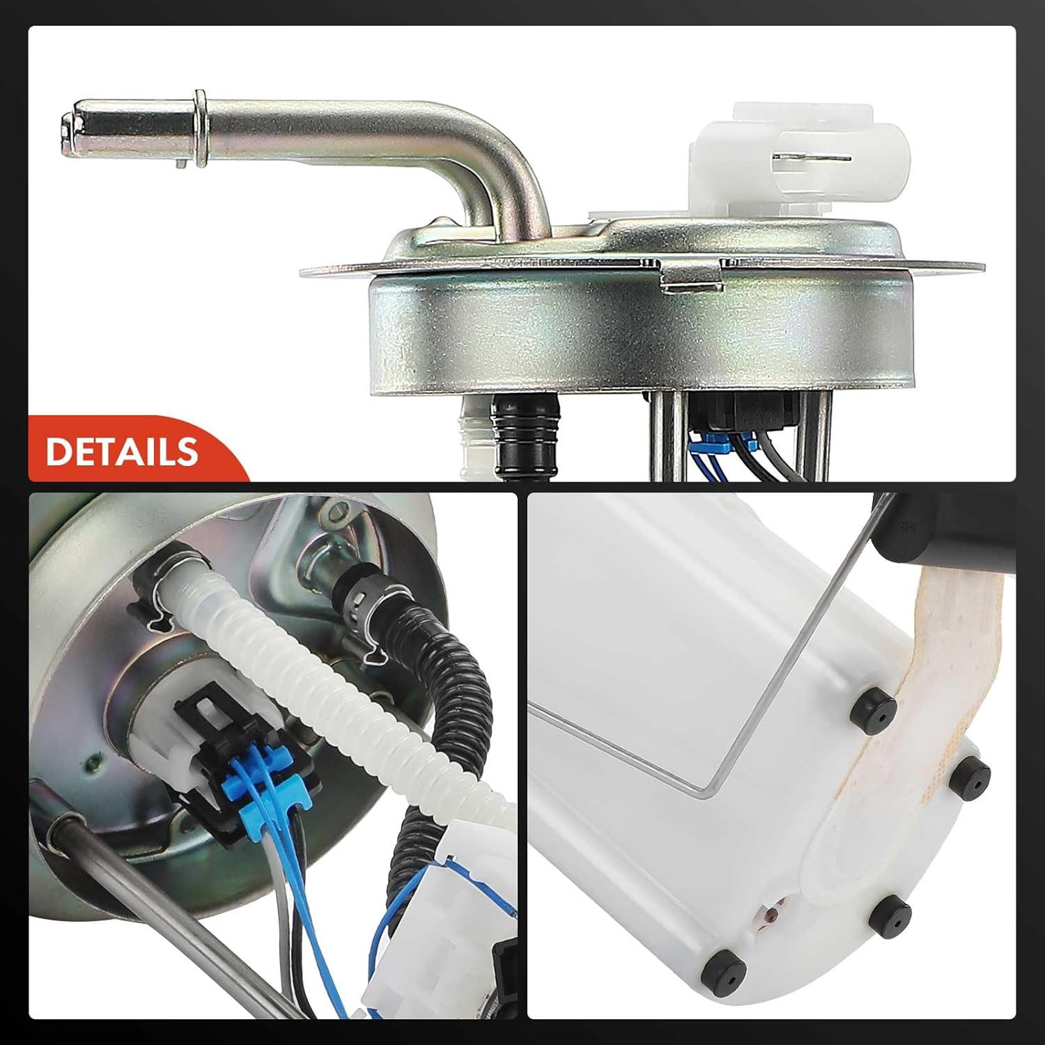 A-Premium Electric Fuel Pump Module Assembly with Sending Unit Compatible with Chevrolet Express 3500 Base 2003 & GMC Savana 3500 Base 2003, V8 6.0L, Replace# 19152155, 25348513