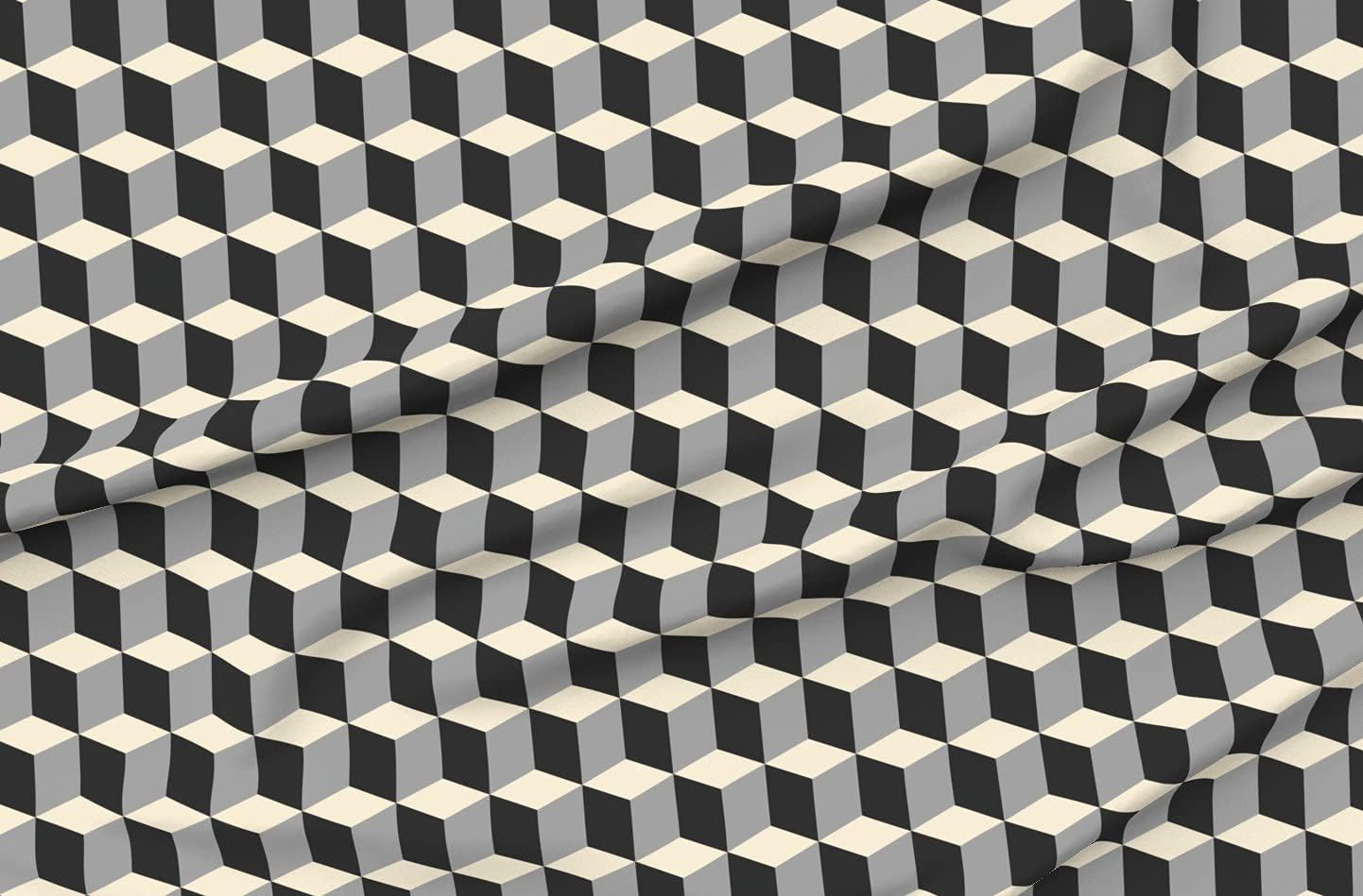 Spoonflower Fabric - Colorful Squares White Gray Black Color Pattern Block Printed on Petal Signature Cotton Fabric by The Yard - Sewing Quilting Apparel Crafts Decor