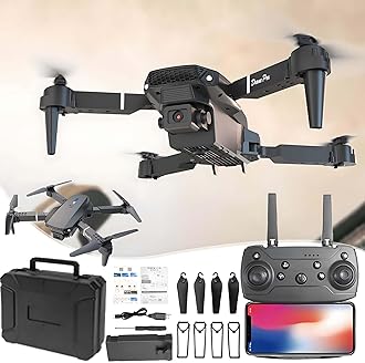 Drone with 1080p HD Fpv Camera Remote Control with Altitude Hold Headless Mode Start Speed Adjustment, Take Pictures, Video, Real-Time Transmission Image