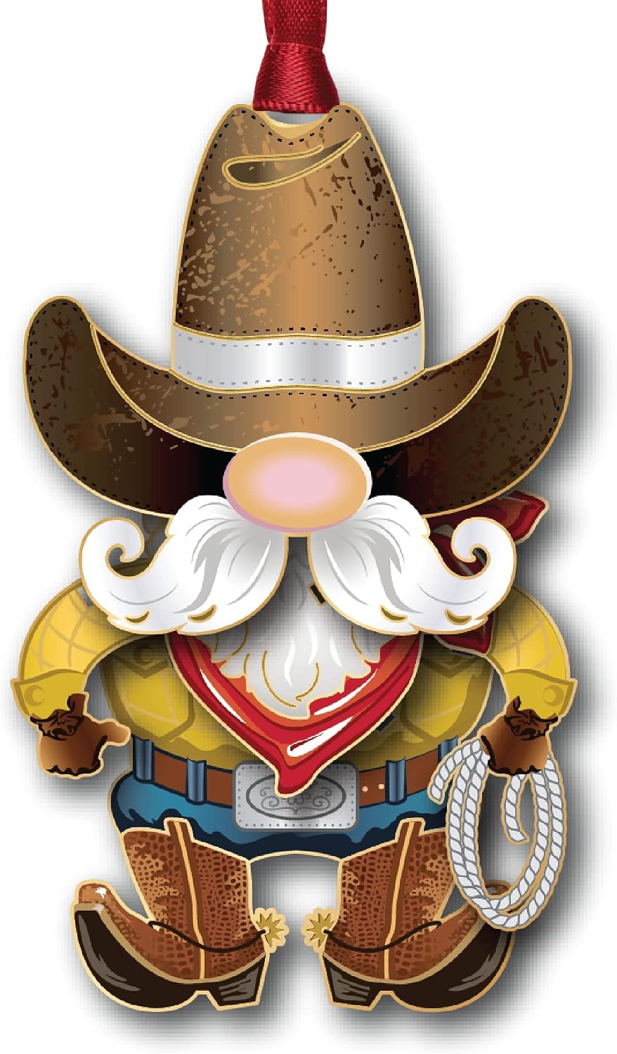 Beacon Design Cowboy Gnome Ornament